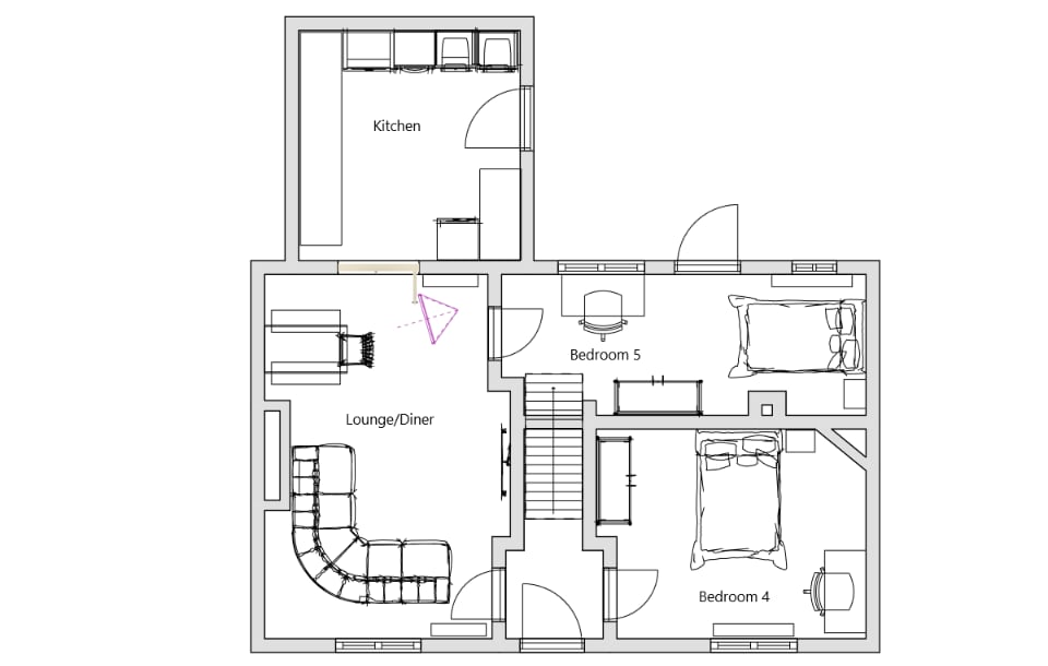 Floor plan of ground floor